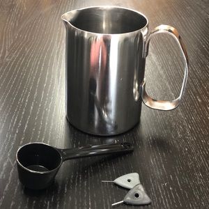 IKEA Milk frothing cup jug espresso coffee scoop